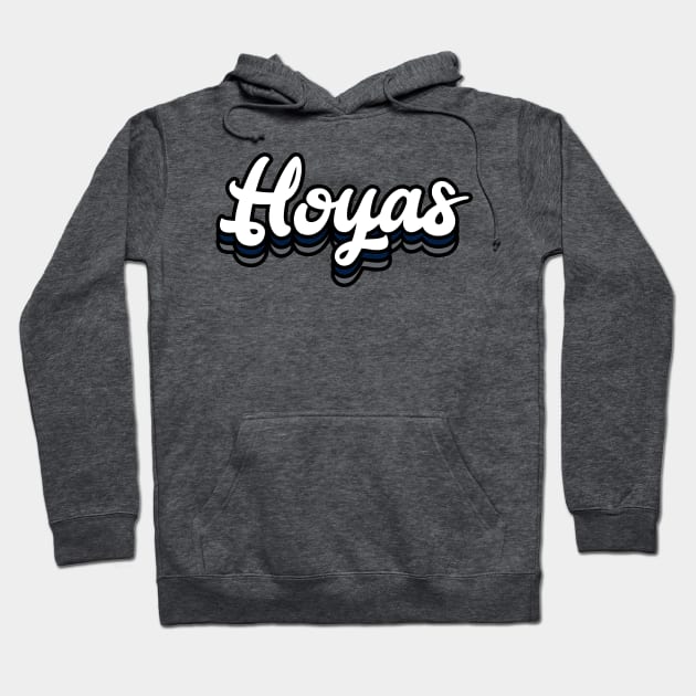 Hoyas - Georgetown University Hoodie by Josh Wuflestad